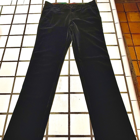 Brioni Black Fine-wale Corduroy Pants